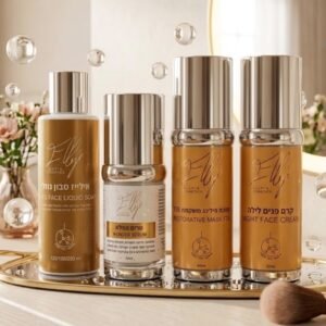 EXT Beauty Set - Serum, Face Soap, Night Cream, Rejuvenating Peeling Mask
