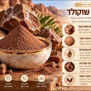 אבקת מינרלים שוקולד לשיקום הפנים